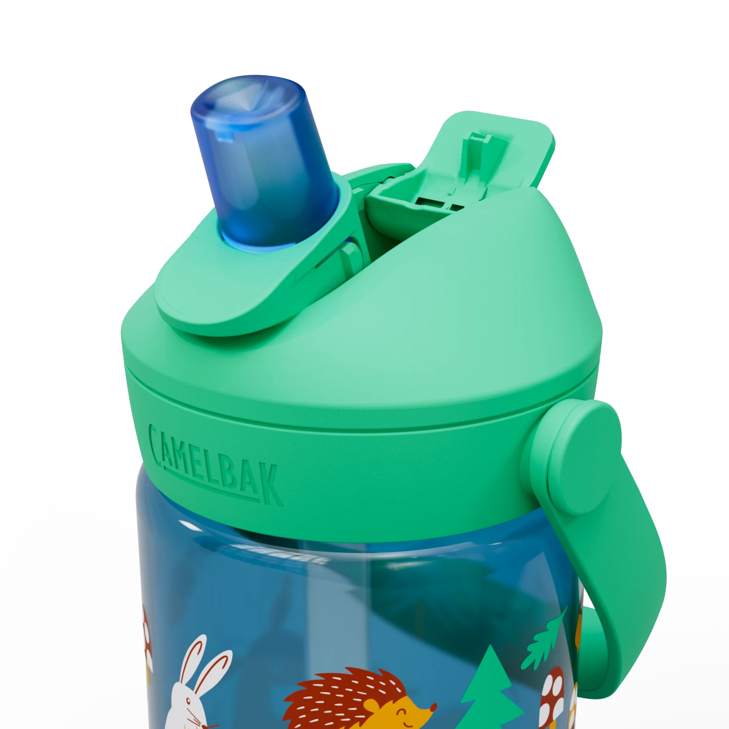 Thrive Flip Straw Friendly Forest Kids 14 Ounce Water Bottle