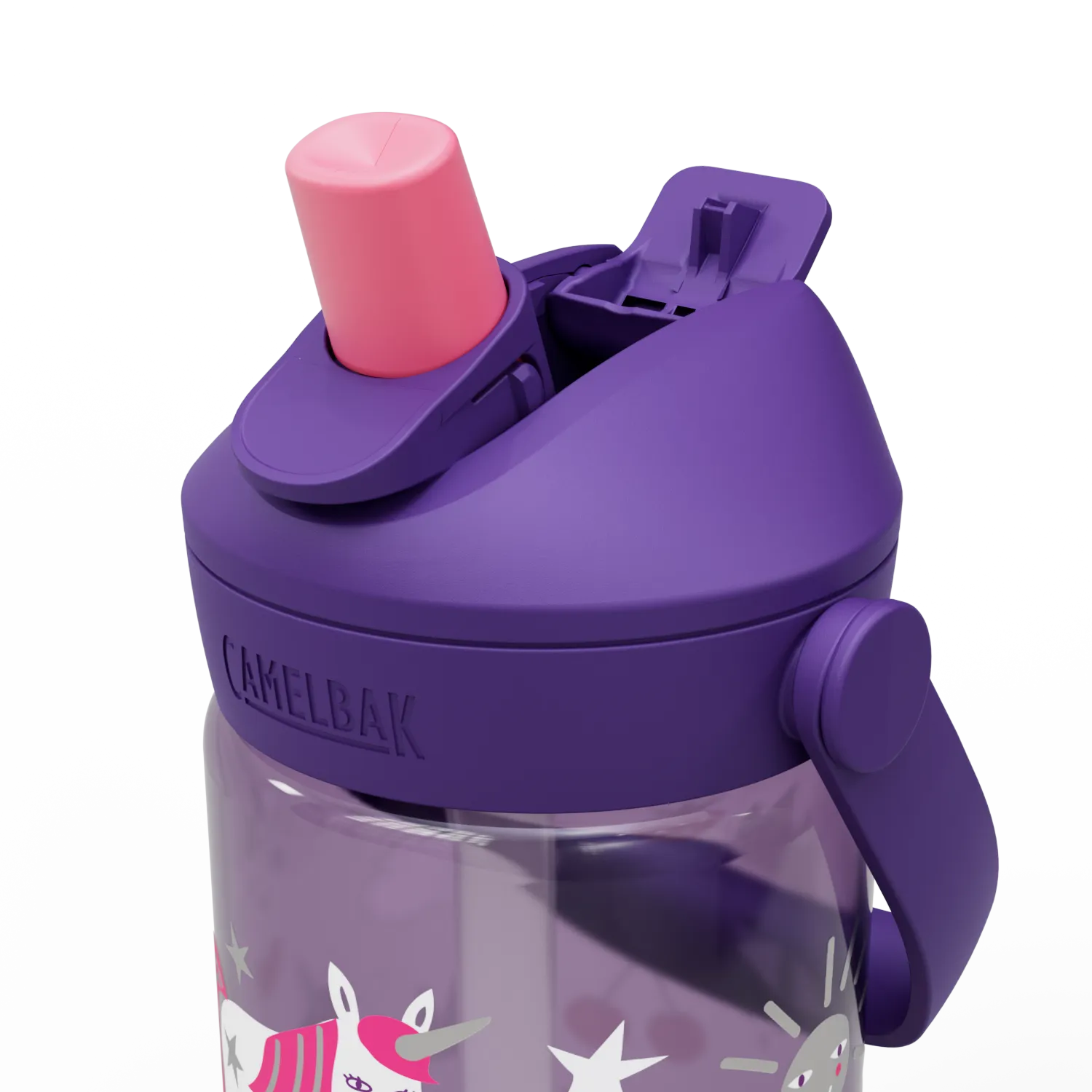 Thrive Flip Straw Unicorn Party Kids 14 Ounce Water Bottle