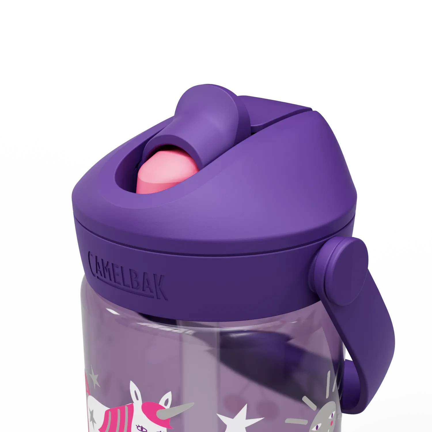 Thrive Flip Straw Unicorn Party Kids 14 Ounce Water Bottle