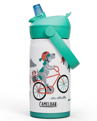 Thrive Flip Straw Kids VSS 12oz, Biking Dogs