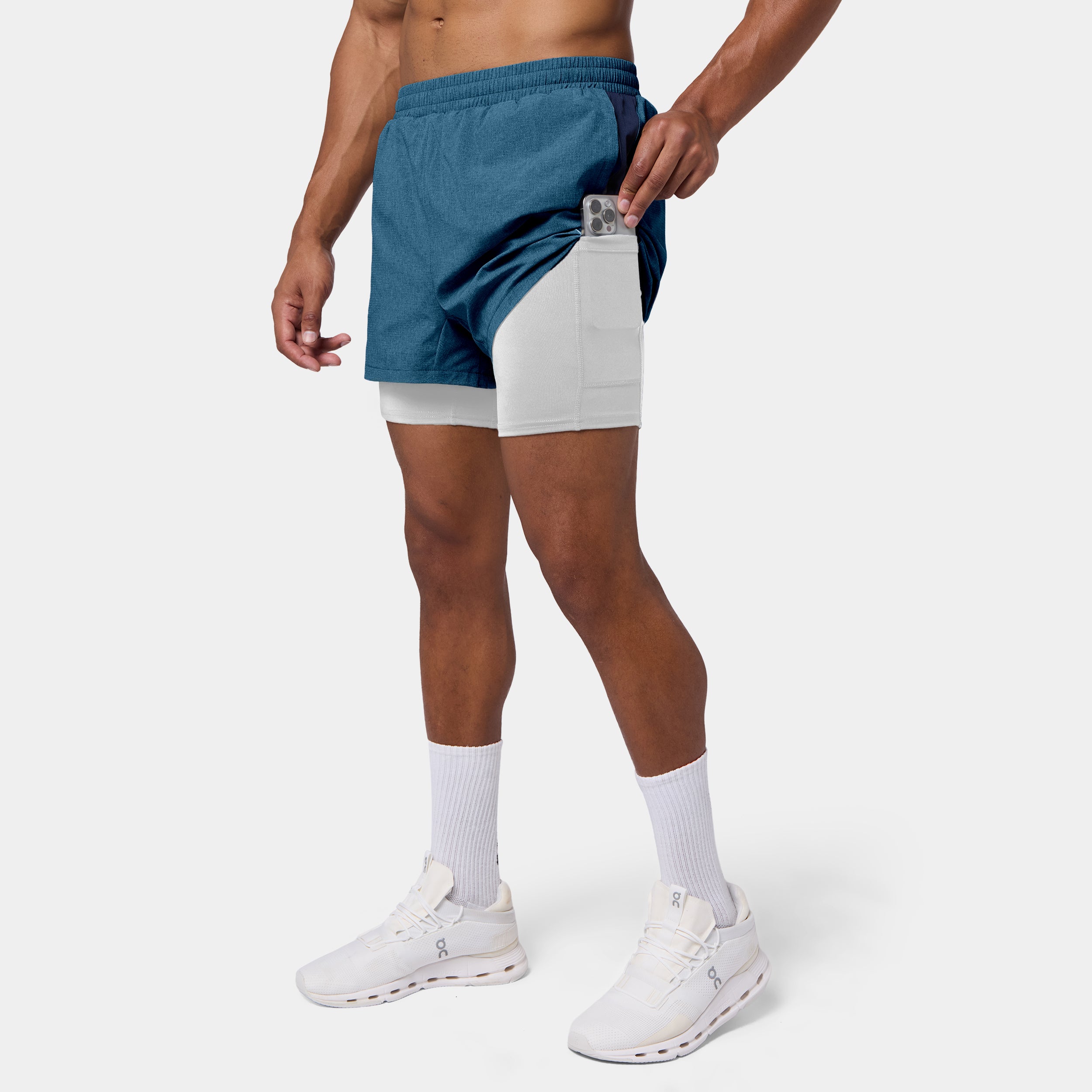 Mens Essential Pro 5 Inch 2 in 1 Short