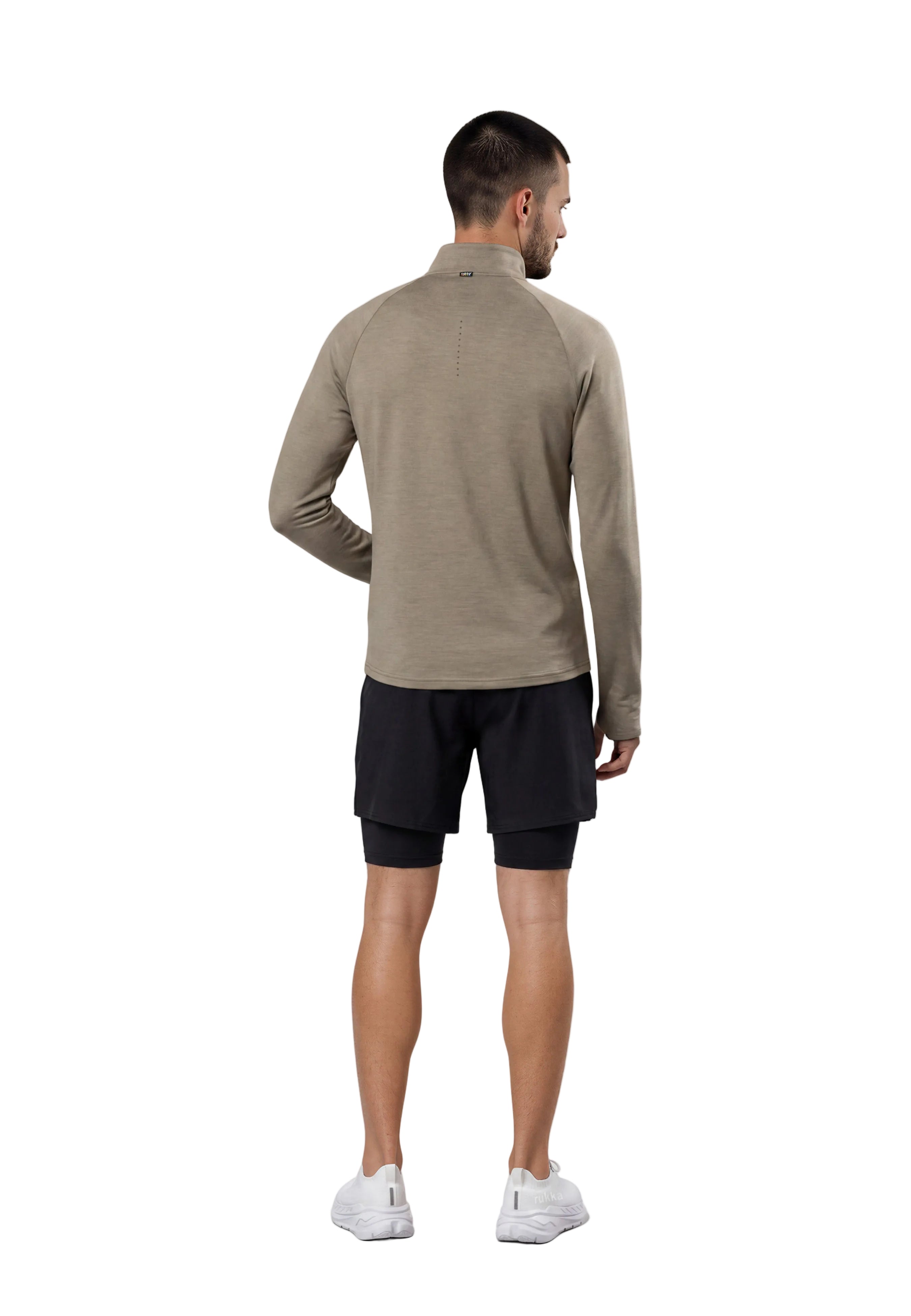 Mens Martiko Melange 1/4 Zip Longsleeve