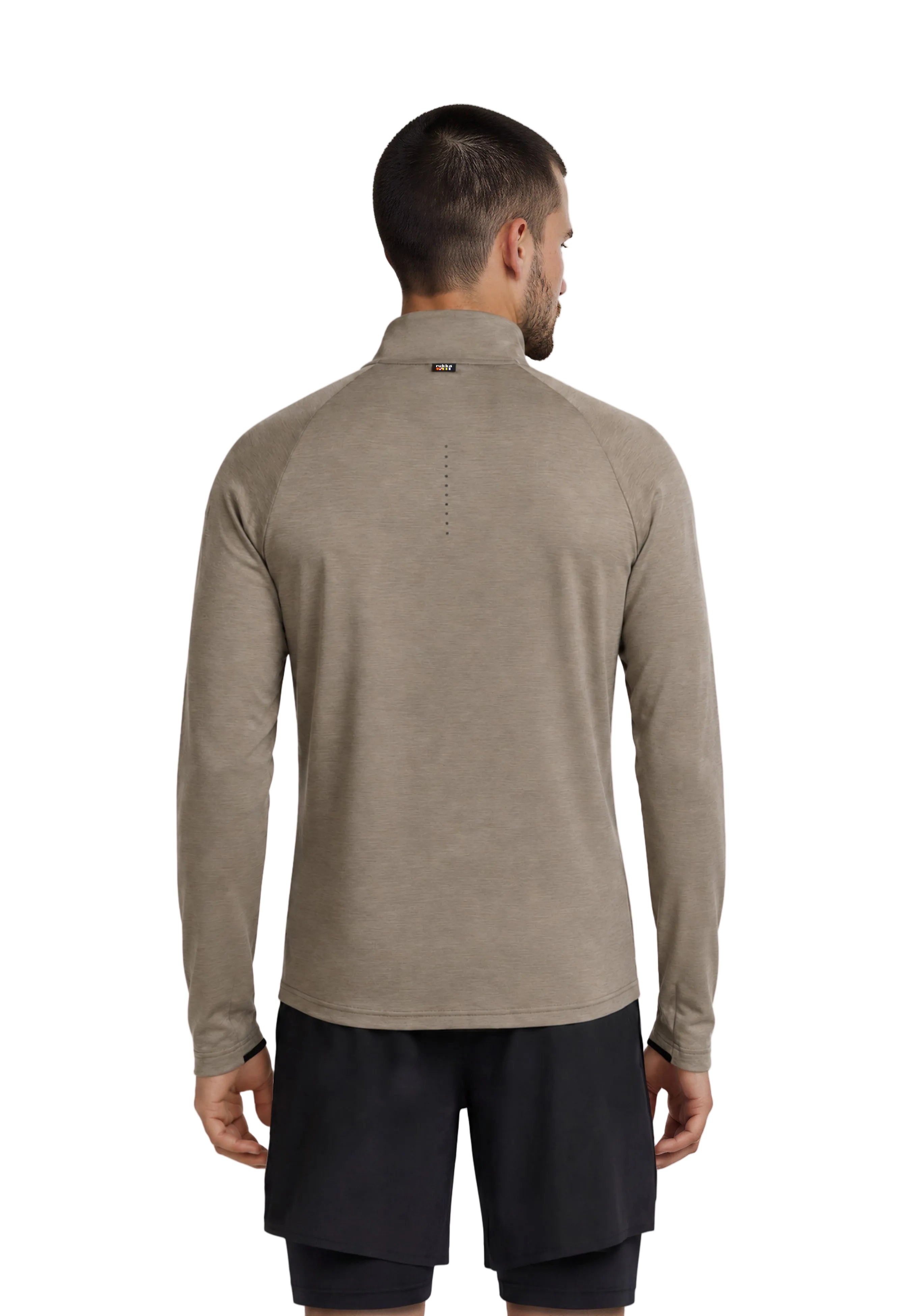 Mens Martiko Melange 1/4 Zip Longsleeve