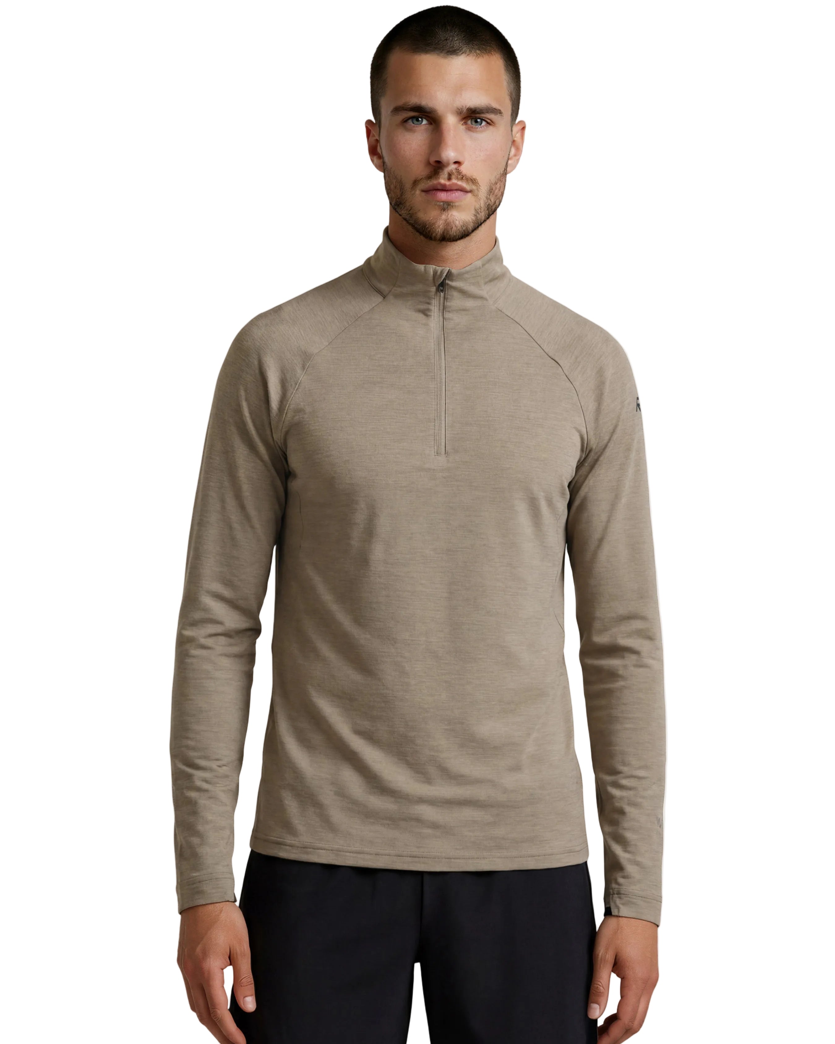 Mens Martiko Melange 1/4 Zip Longsleeve