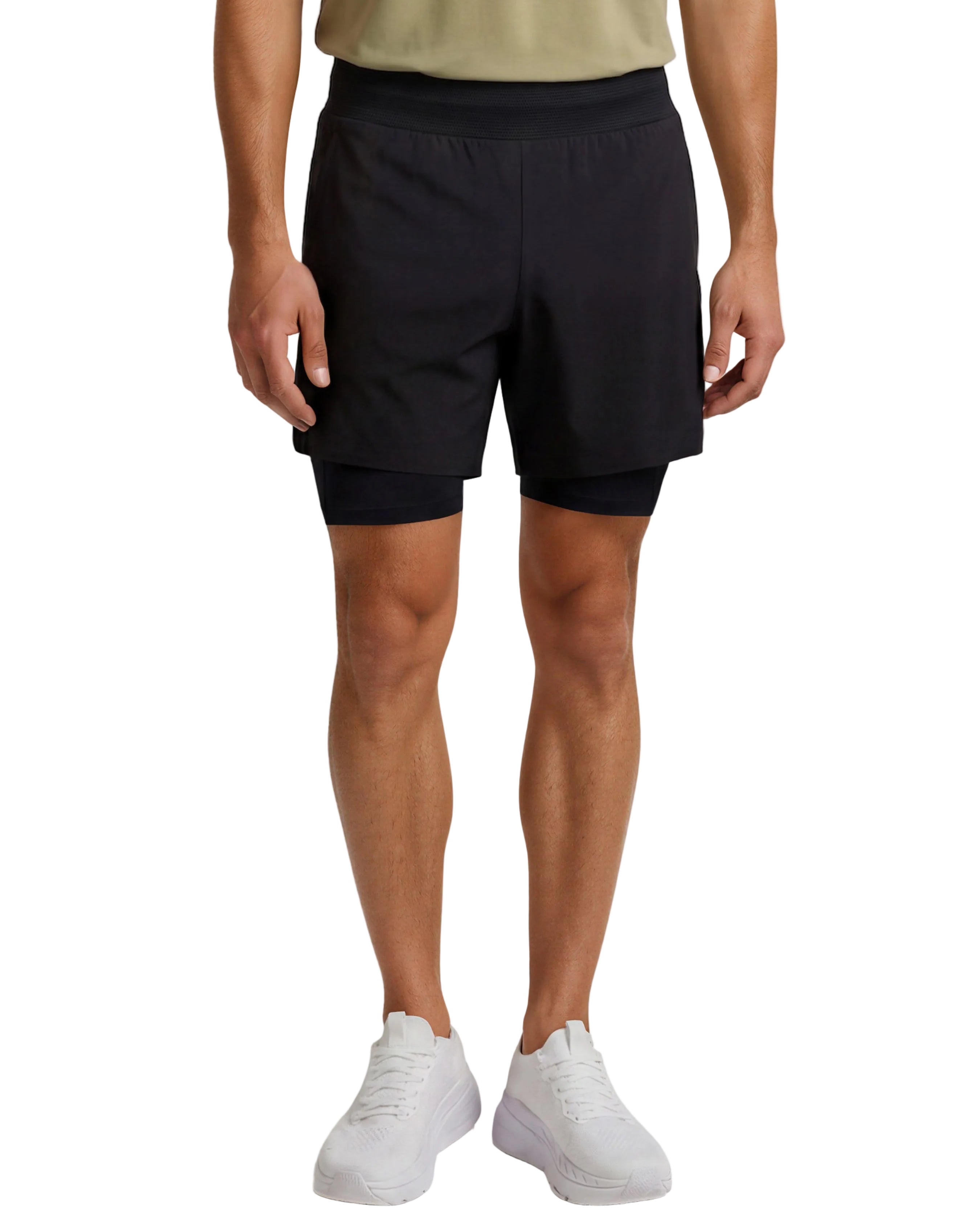 Mens Musku 2 in 1 7 Inch Short