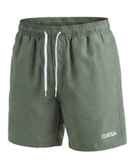 Mens Leafy 16 Inch Solid Watershorts