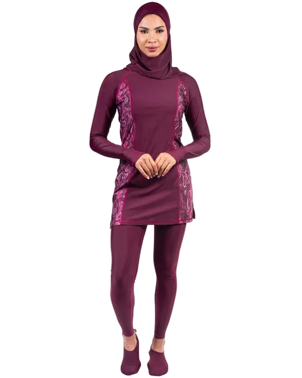 Womens 3 Piece Modest Swimsuit