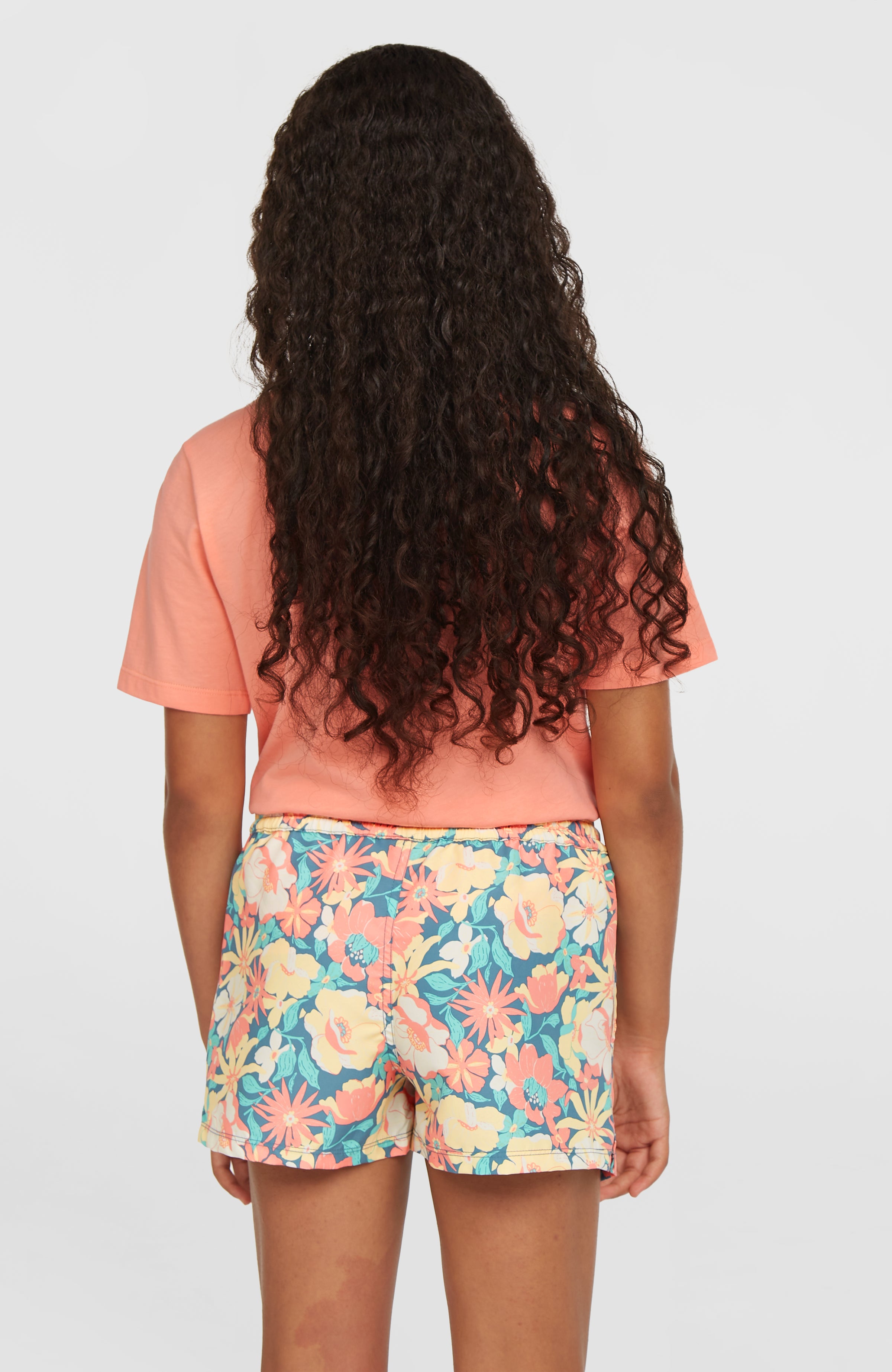 Girls Essentials 11 Inch Printed Swim Shorts