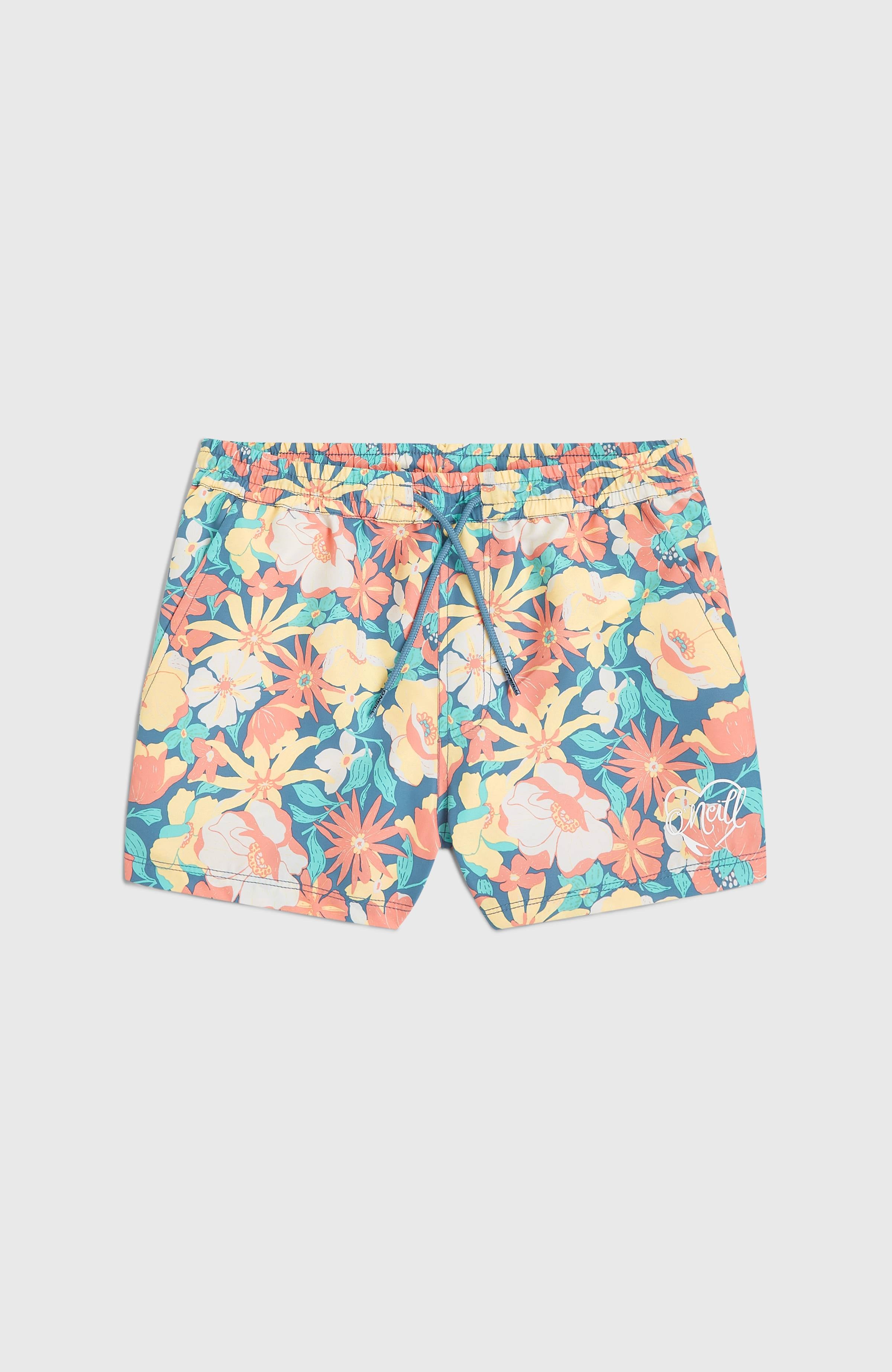 Girls Essentials 11 Inch Printed Swim Shorts