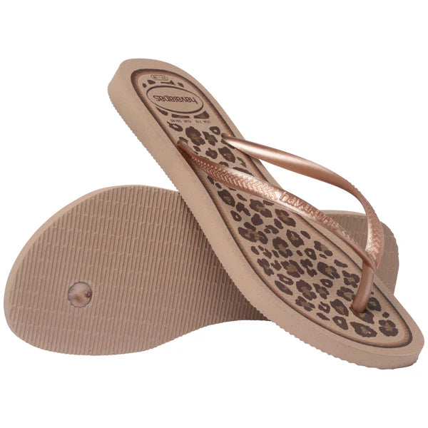 Womens Slim Animal Flip Flop