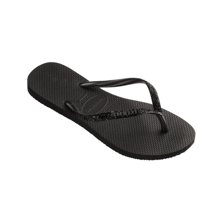 Womens Slim Glitter Flip flop