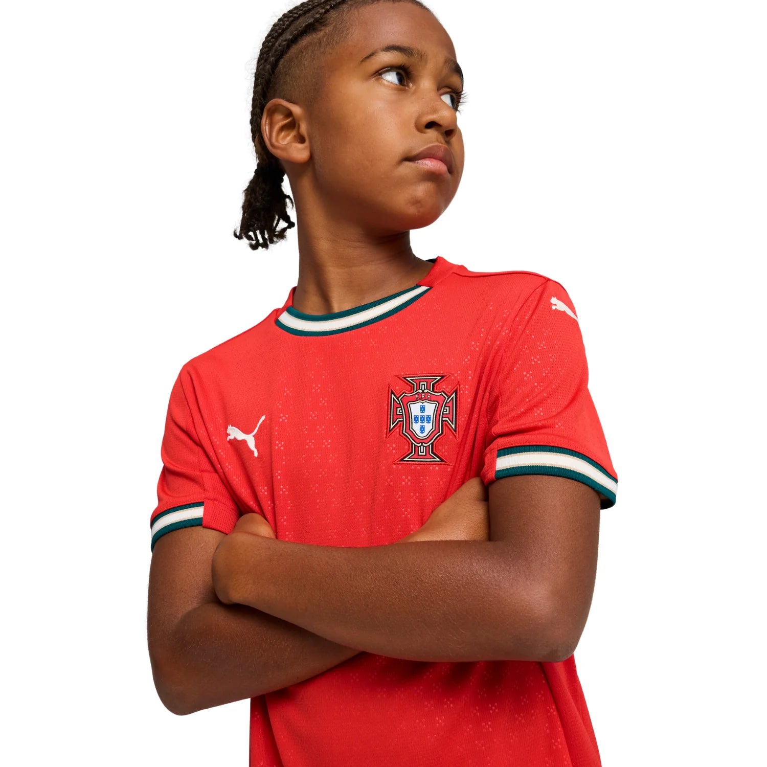 Junior Portugal FPF Home 25 Replica Jersey