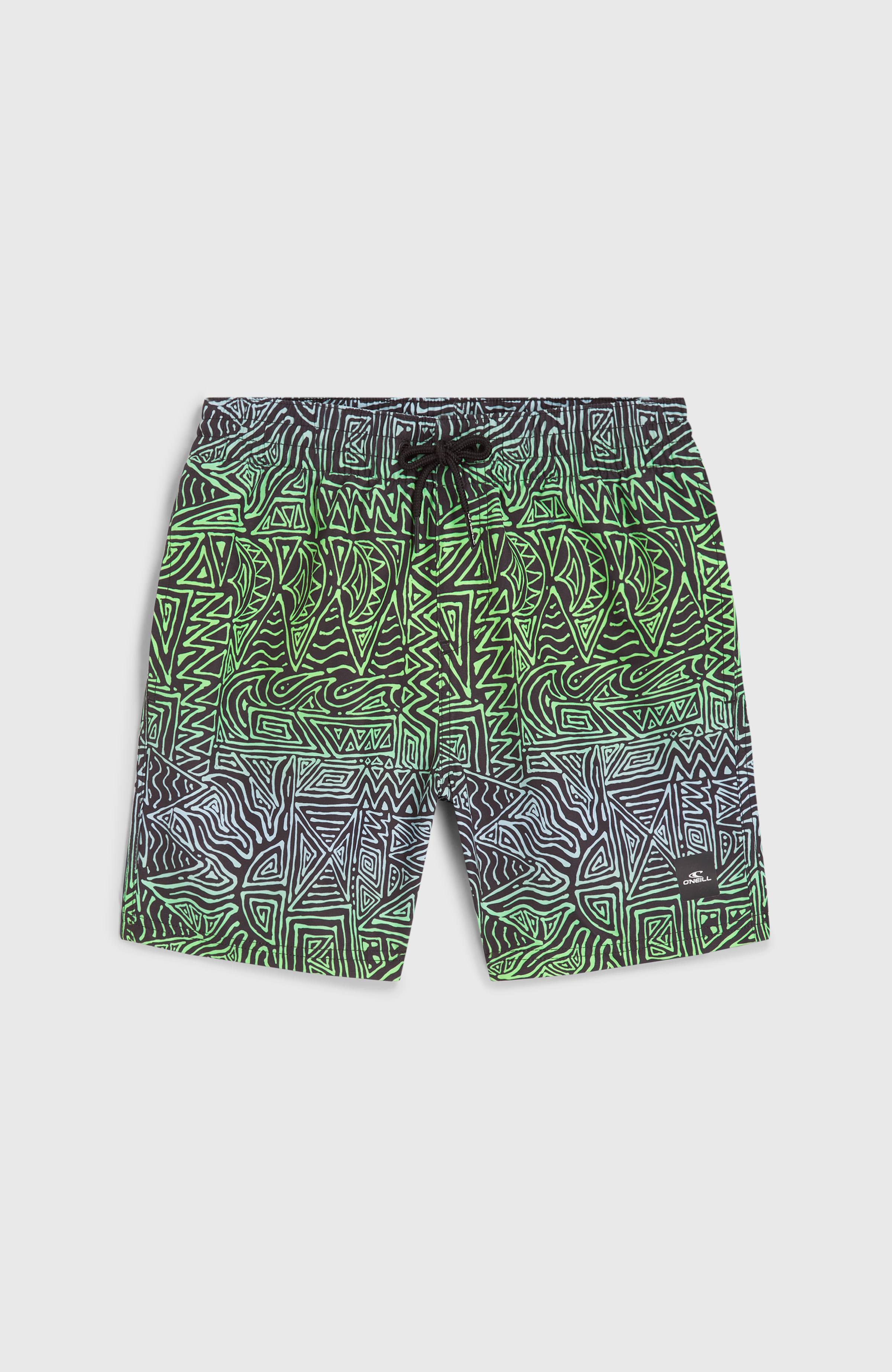 Boys Cali Printed 14 Inch Swim Shorts