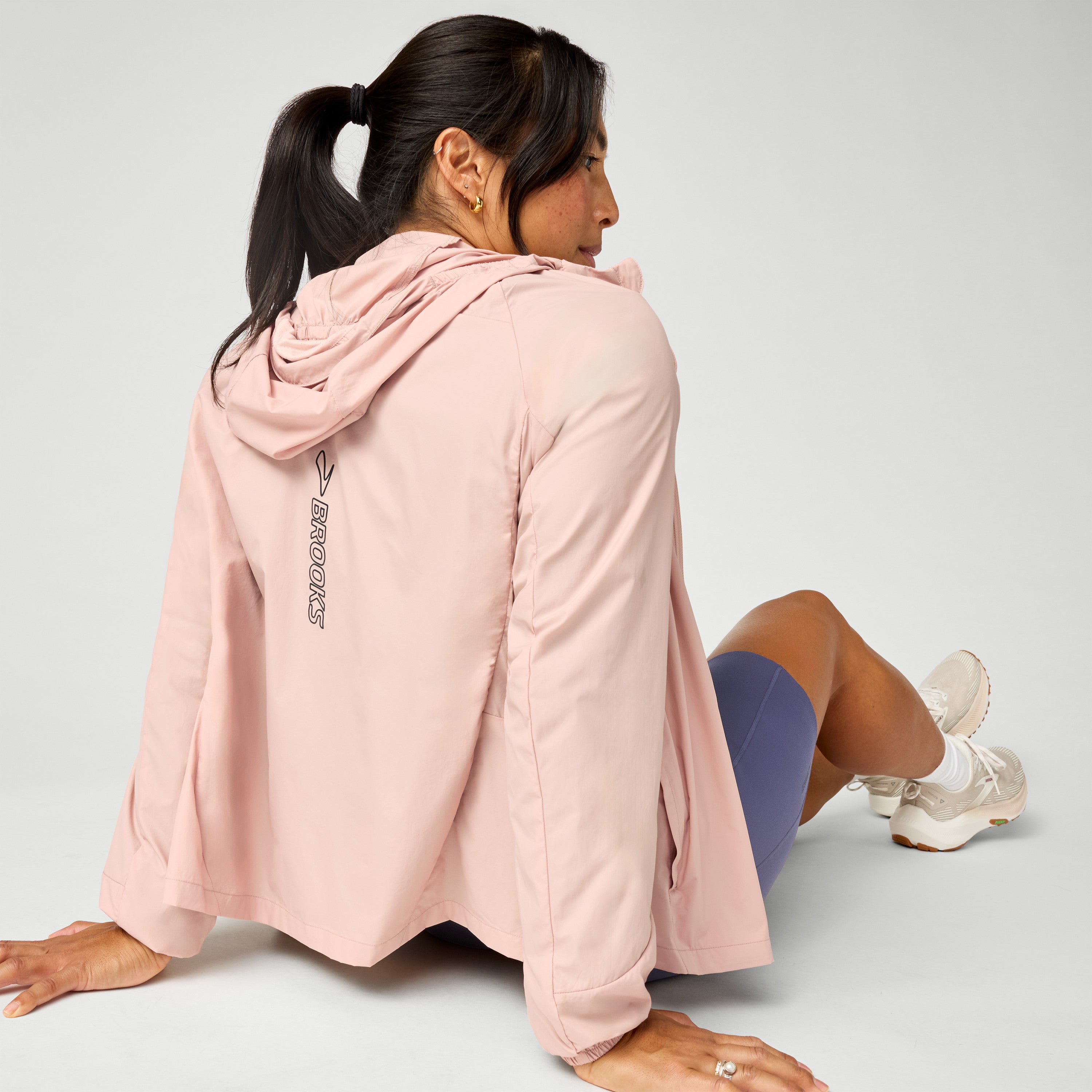 Womens Running Canopy Packable Jacket