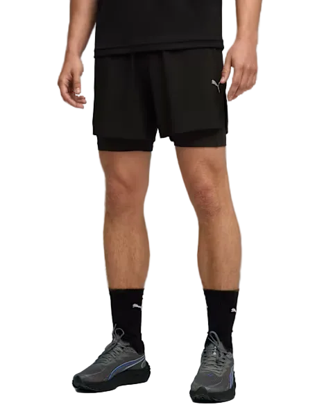 Mens Dreamrun 2 in 1 5 inch DryCell Short