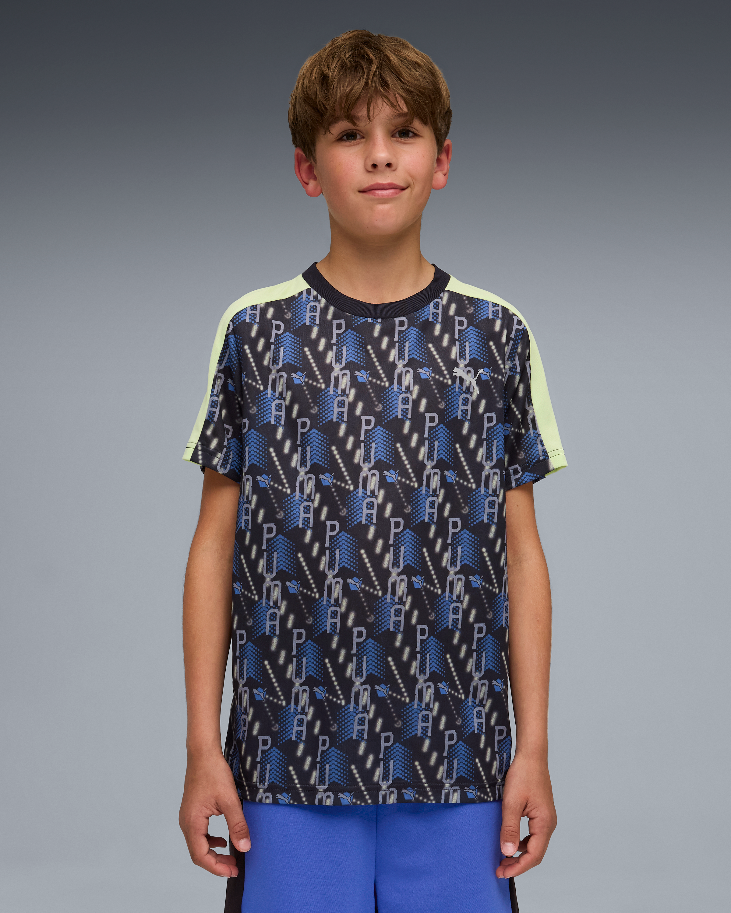 Junior Boys Printed Training Short Sleeve Tshirt