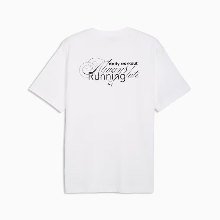 Mens Run Slogan Graphic Short Sleeve T-Shirt