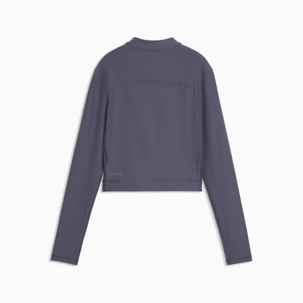 Womens Cloudspun Zip Long Sleeve Tees