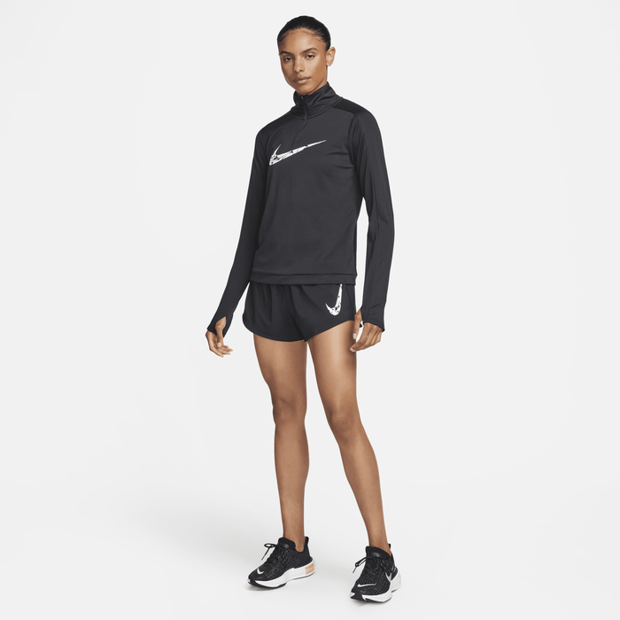 Womens Running Swoosh Mid Rise Shorts