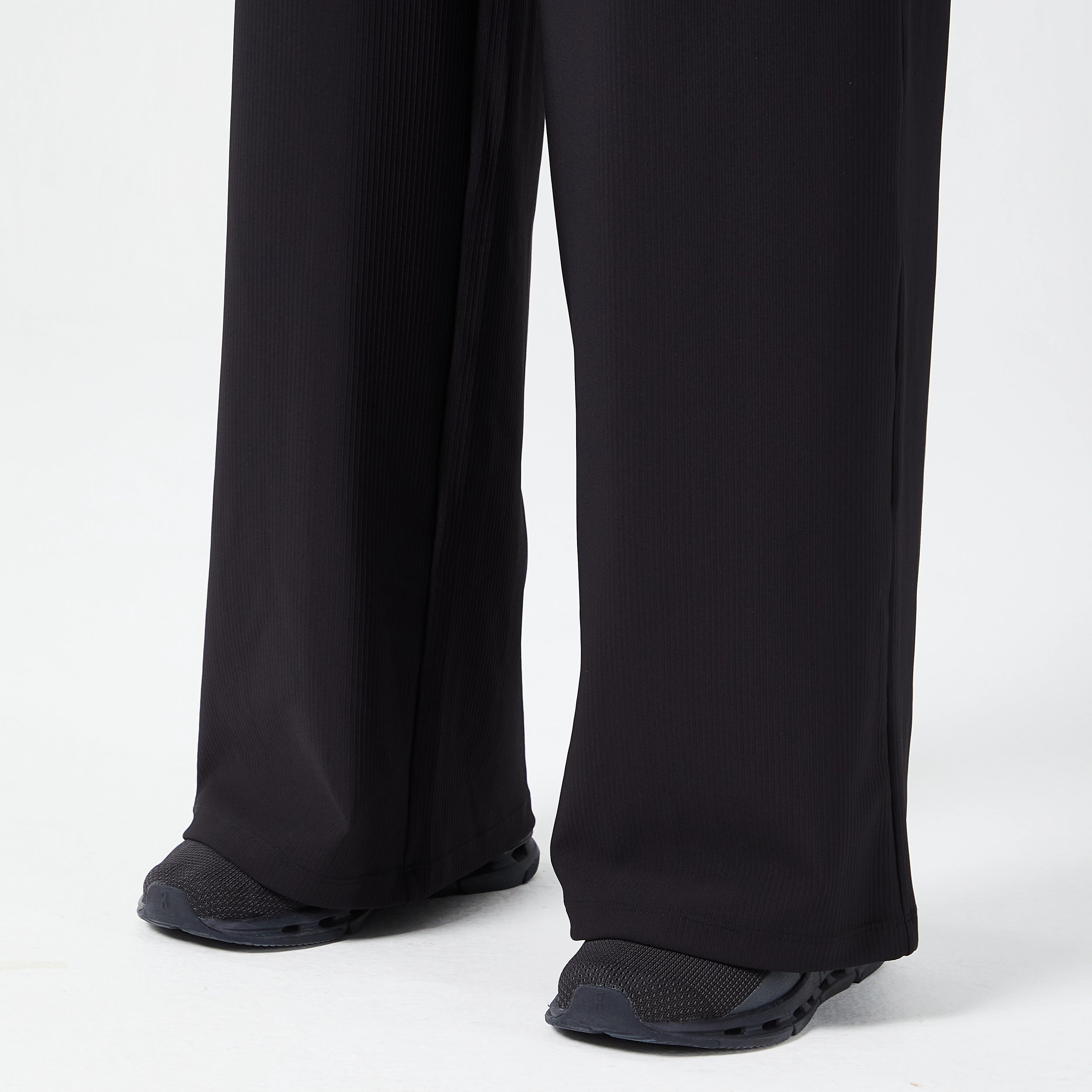 Womens Ribbed Wide Leg Pants