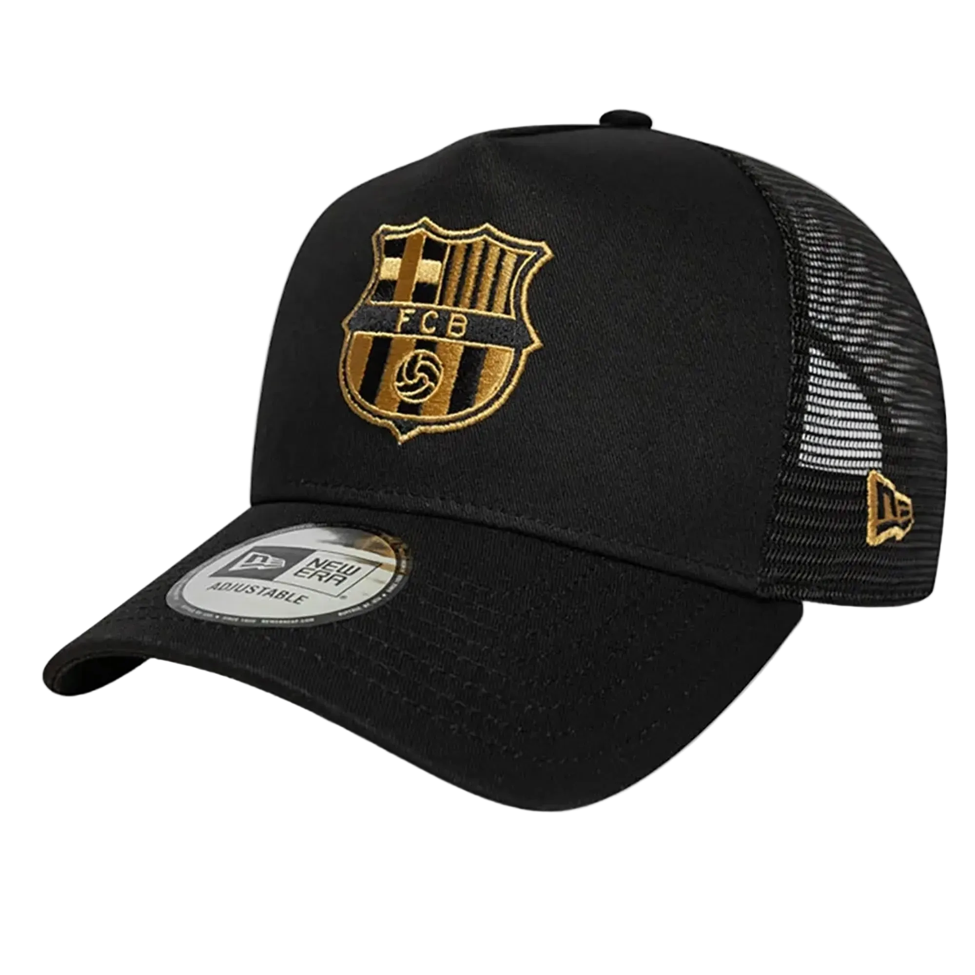 FC Barcelona Gold Trucker Adjustable Cap