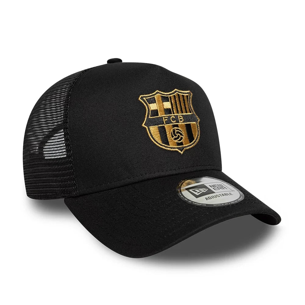 FC Barcelona Gold Trucker Adjustable Cap