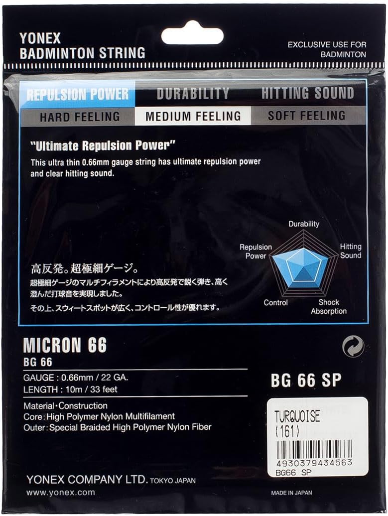 BG66 Lavender 10 Meter Badminton String