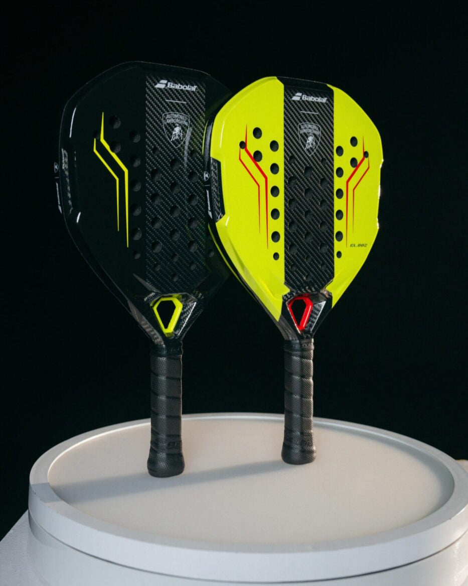 Lamborghini Yellow Red Padel Racket