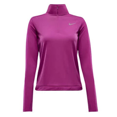 Womens Running Dri Fit Pacer Half Zip Long Sleeve T-Shirt