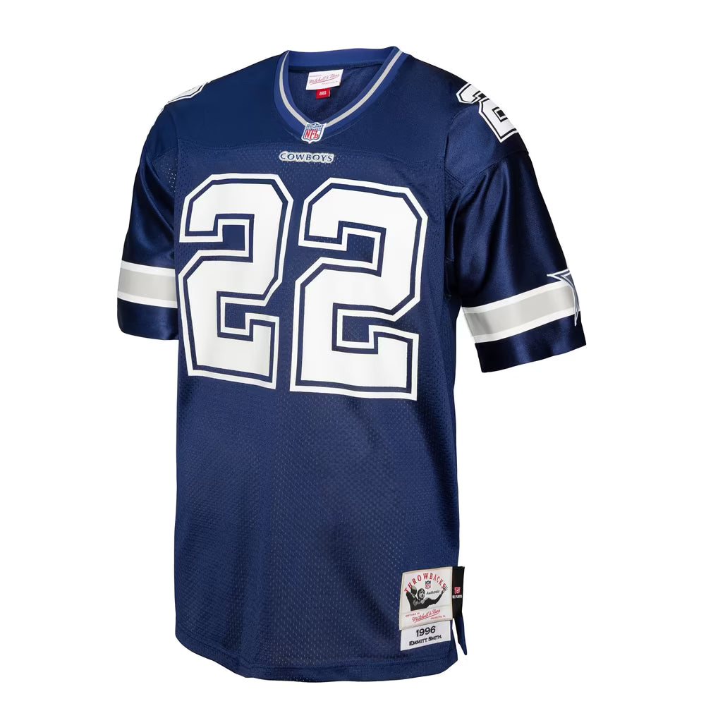 Mens Dallas Cowboys Emmitt Smith Game Home Replica Jersey