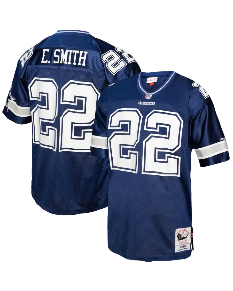 Mens Dallas Cowboys Emmitt Smith Game Home Replica Jersey