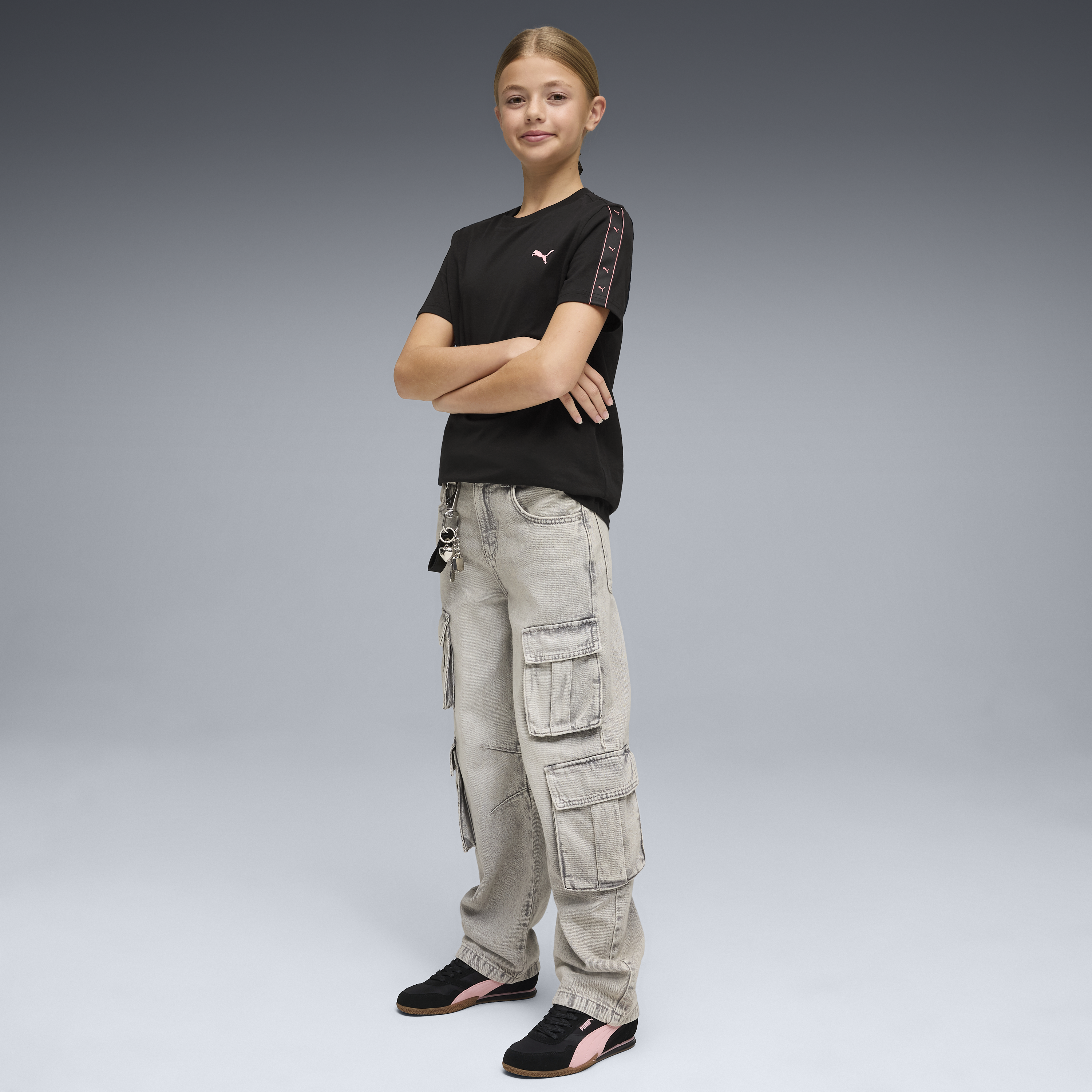 Junior Girls Essential Tape Short Sleeve Tshirt