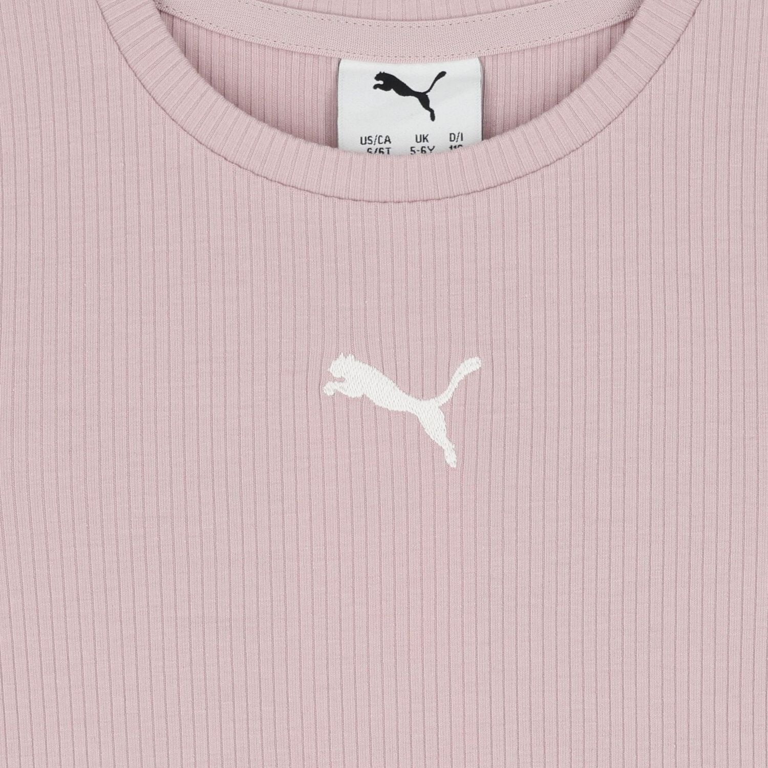 Junior Girls Lifestyle Rib Slim Short Sleeve Tshirt