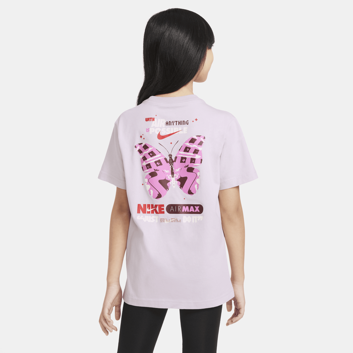 Girls Graphic Logo Boyfriend Short Sleeve T-Shirt