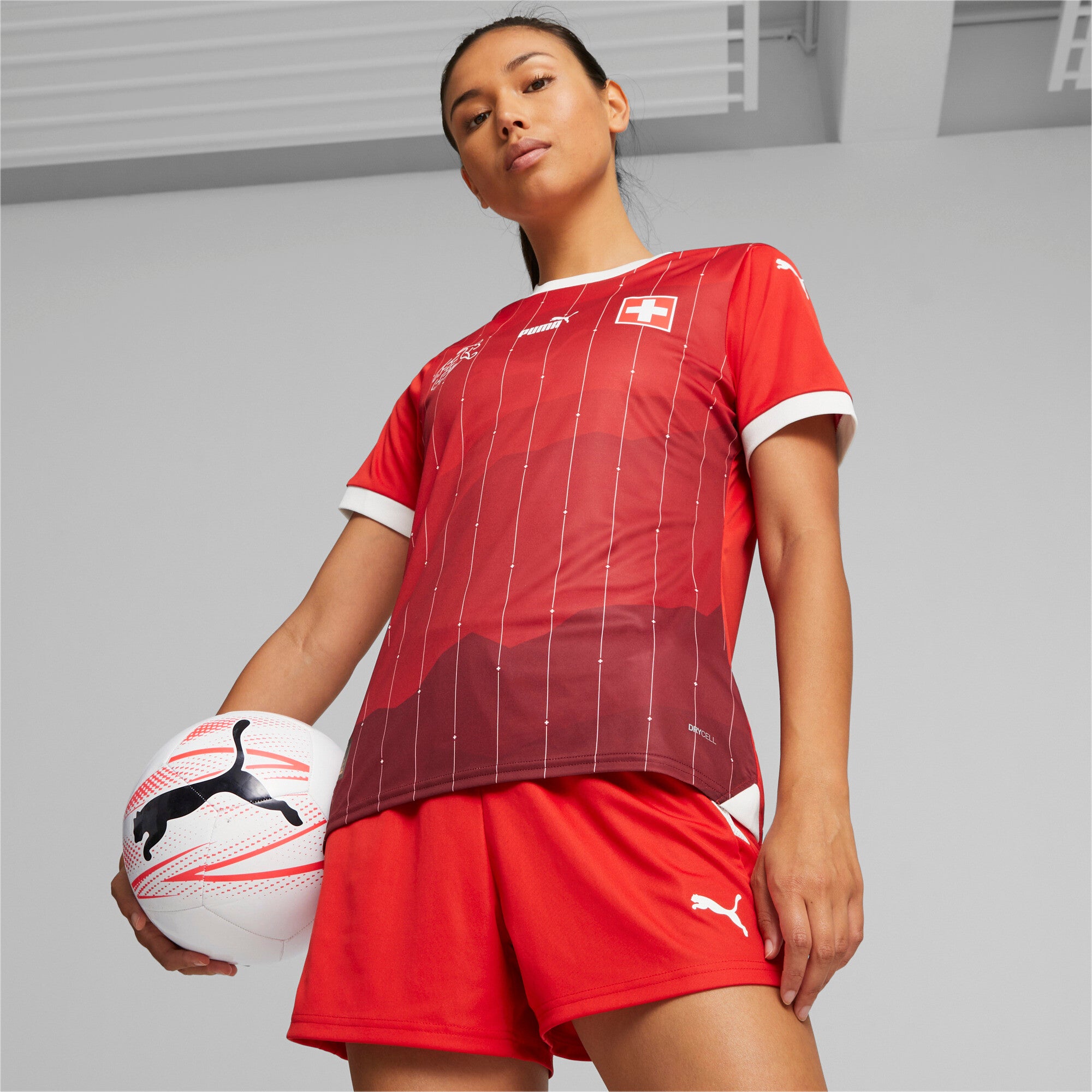 Womens Switzerland World Cup 2023 Home Replica Jersey