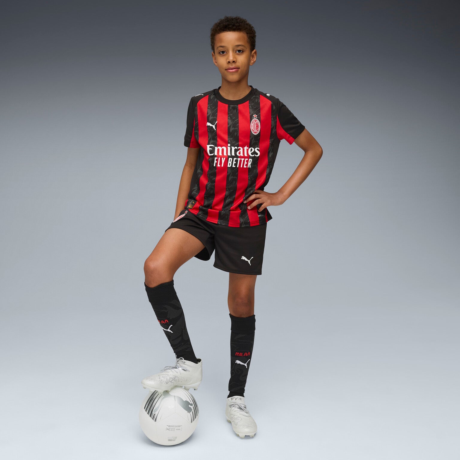 Junior AC Milan Home Replica Shorts