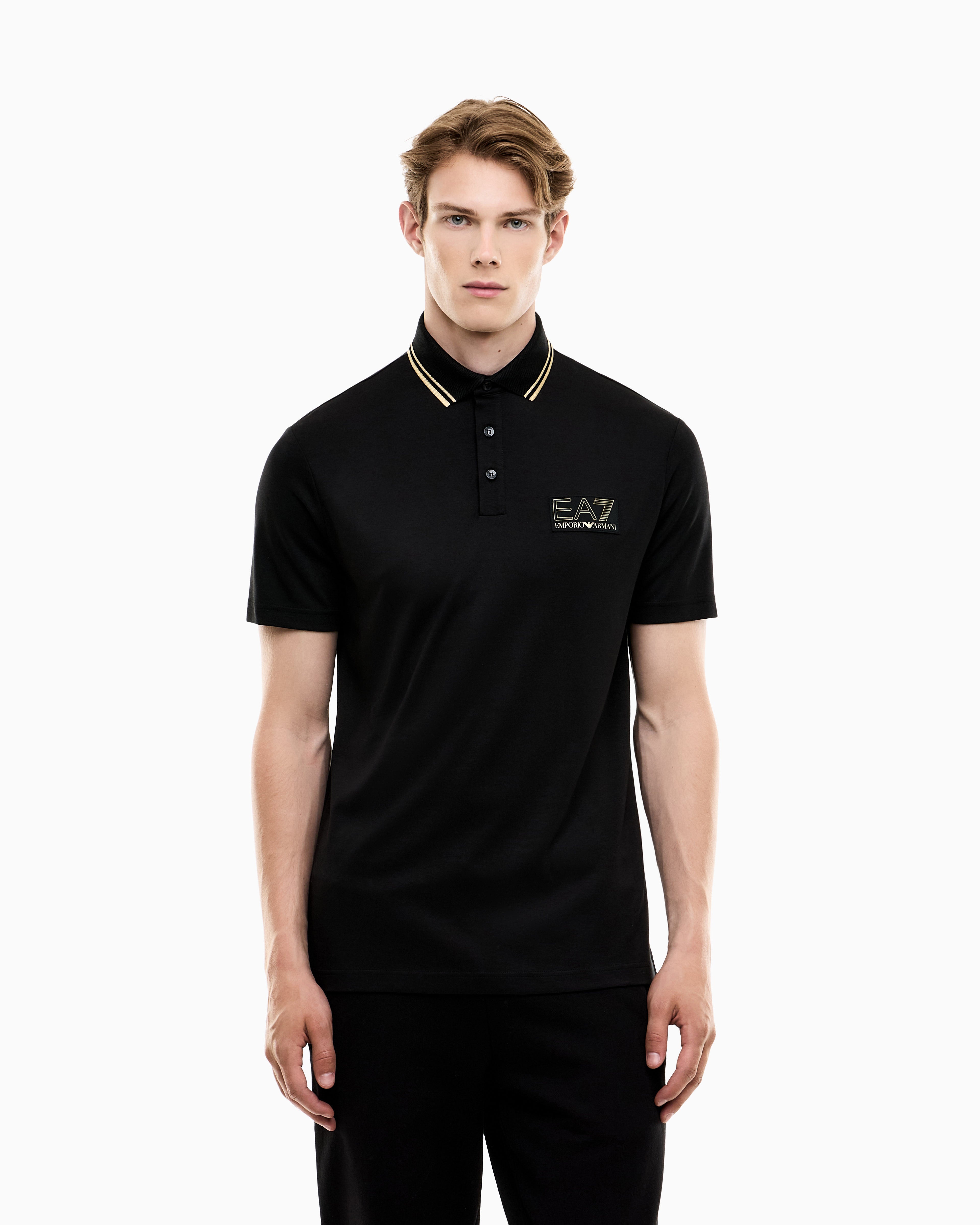 Mens Train Premium Gold Label Polo