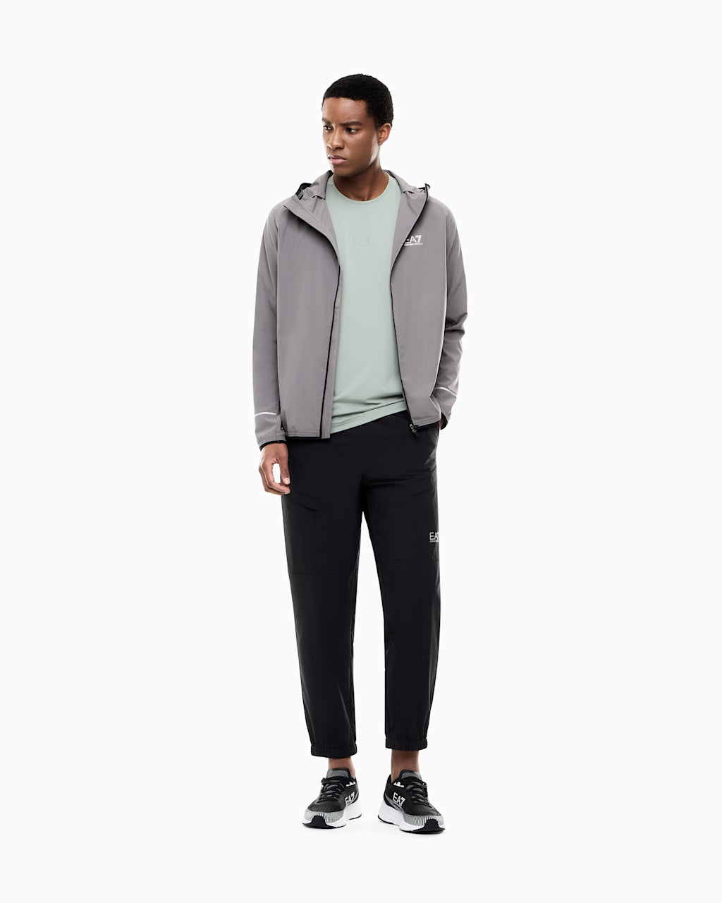 Mens Ventus7 LightWeight Full Zi p Hooded Jacket