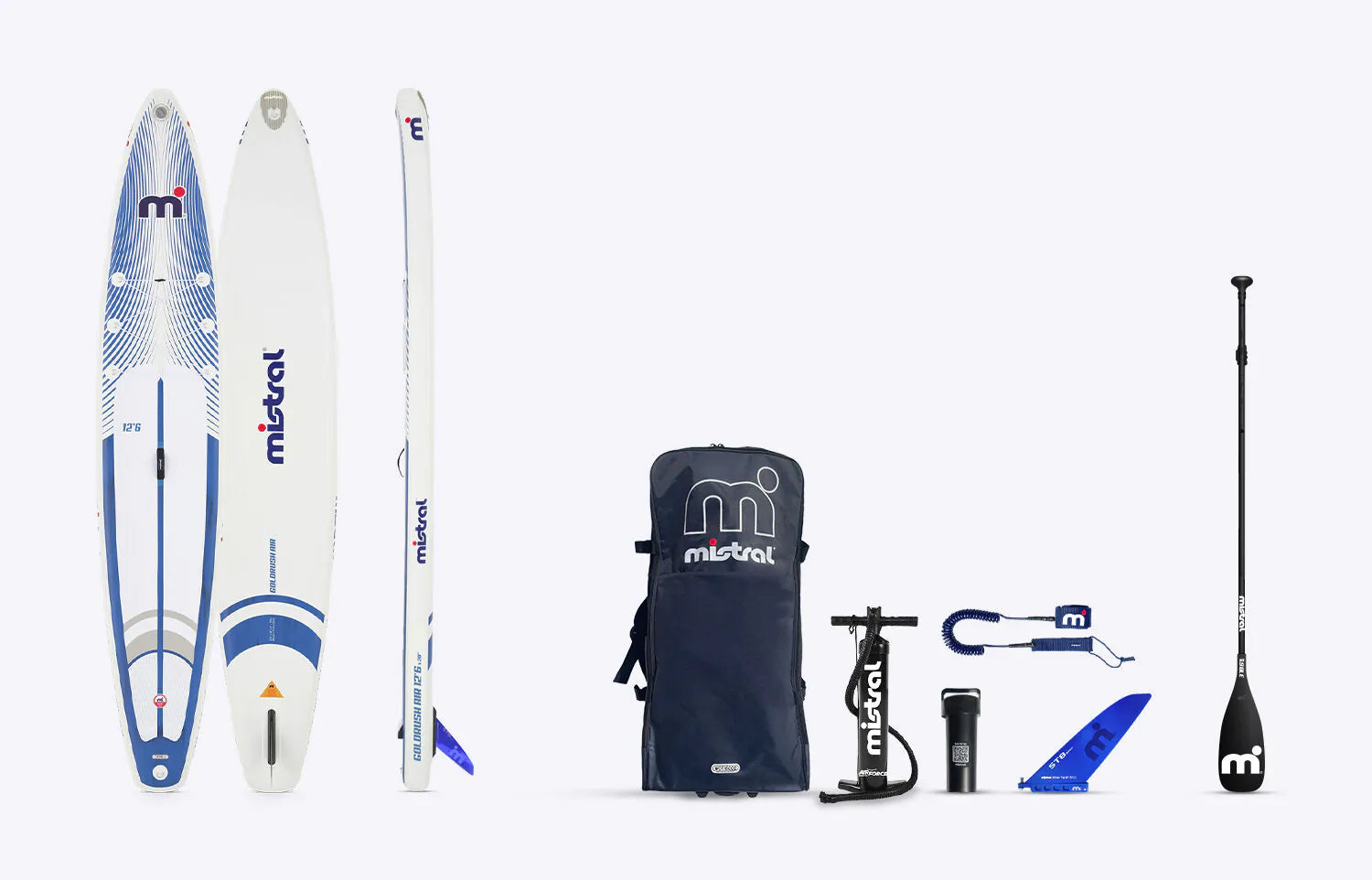 Gold Rush Air 12'6 Inflatable Stand Up Paddleboard Set