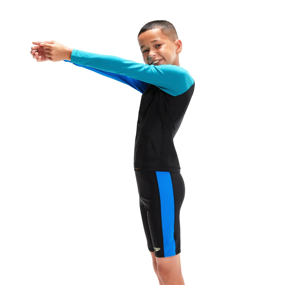 Colourblock Rash Top & Jammer Set