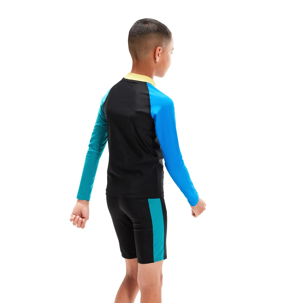 Colourblock Rash Top & Jammer Set