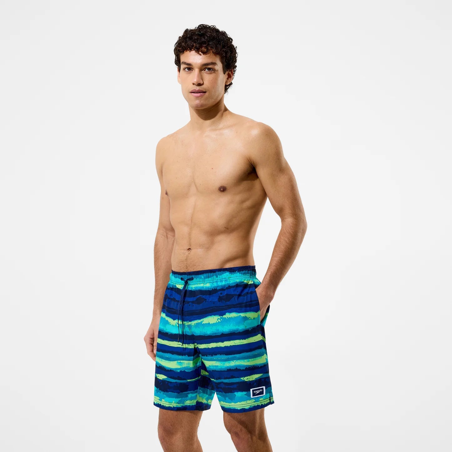 Mens Printed Redondo 18 inch Edge Swim Short