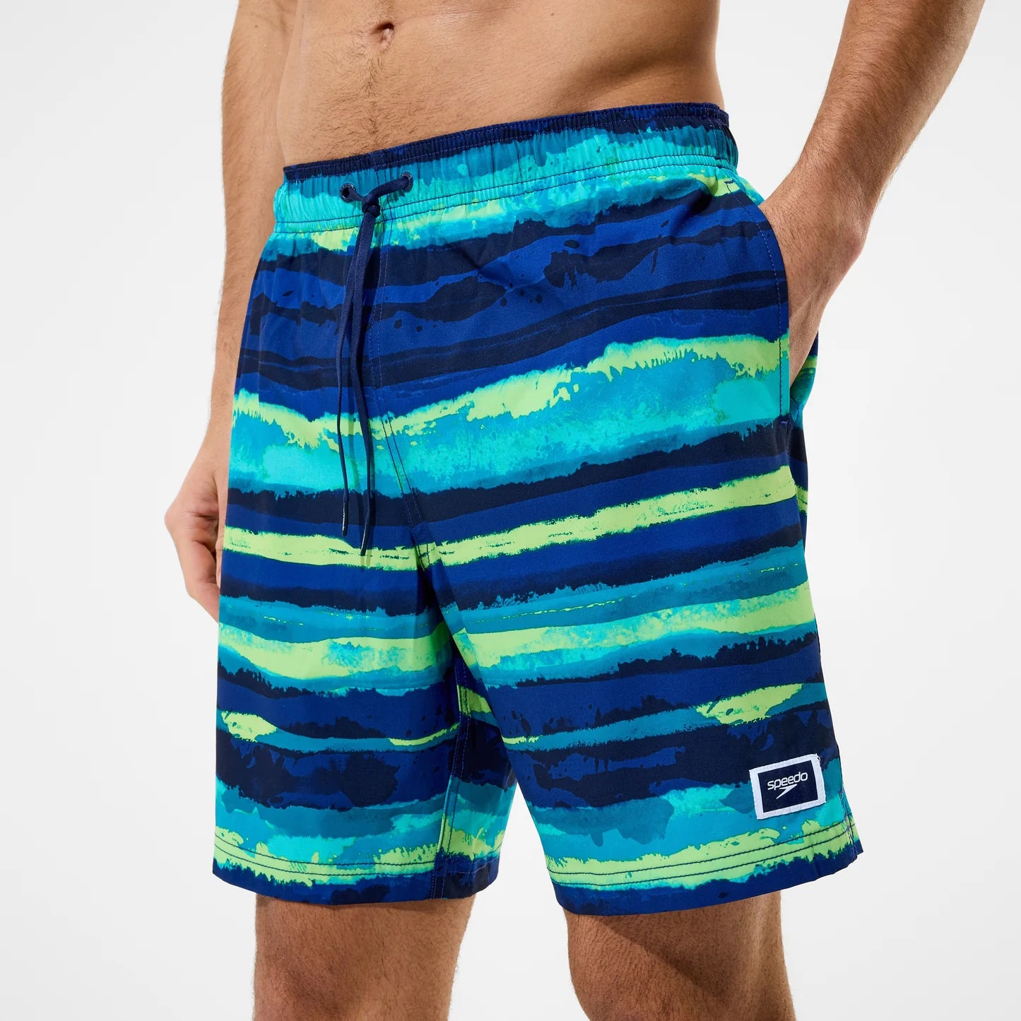 Mens Printed Redondo 18 inch Edge Swim Short