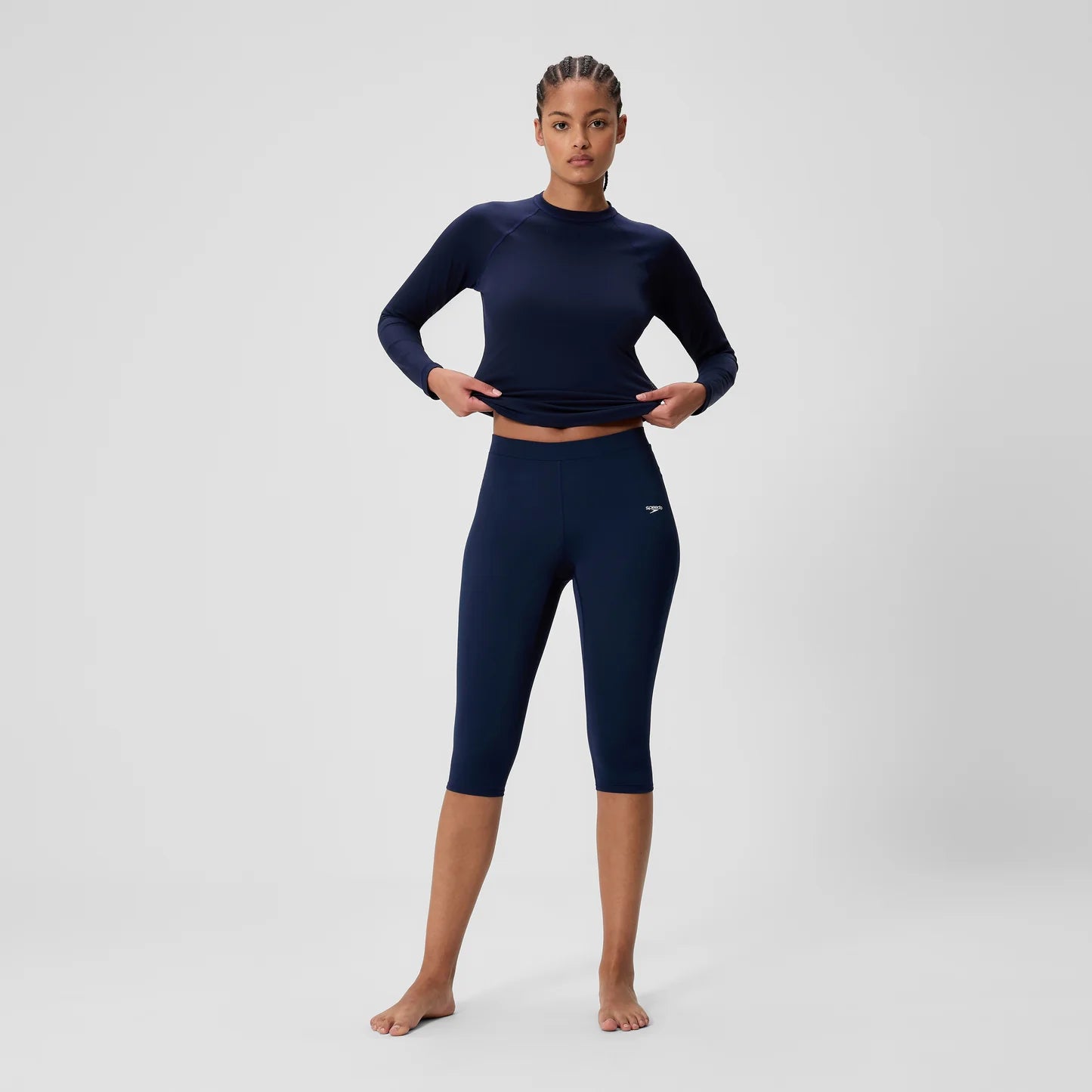 Womens Endurance Three Quarter Swim Legging