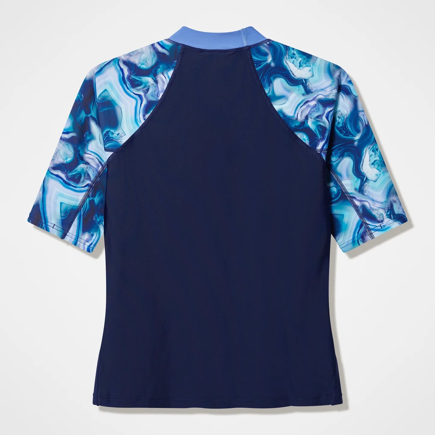 Womens Short Sleeve Print Rash Guard