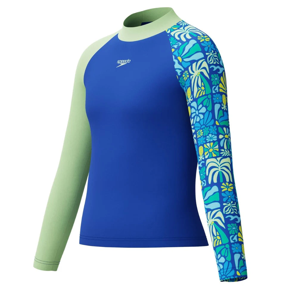 Junior Long Sleeve Print Rash Guard