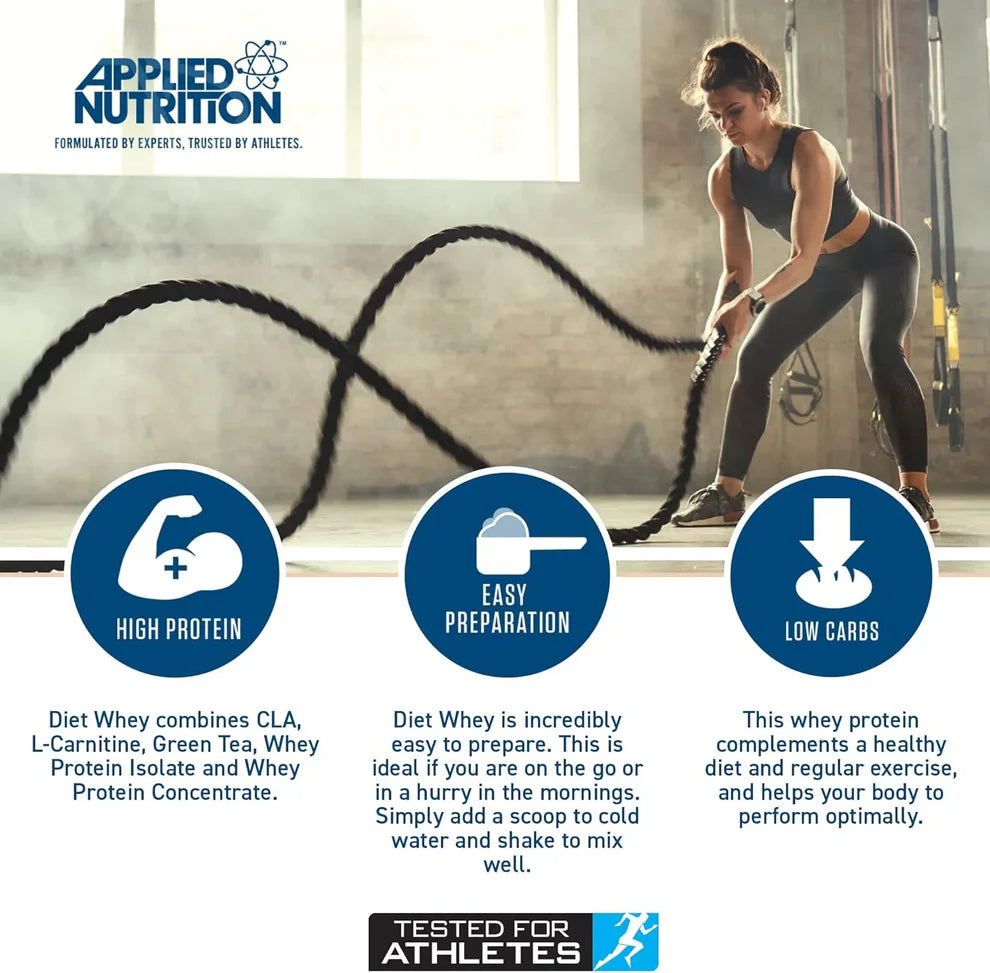 Diet Whey Protein Powder Strawberry Milkshake 450 Grams