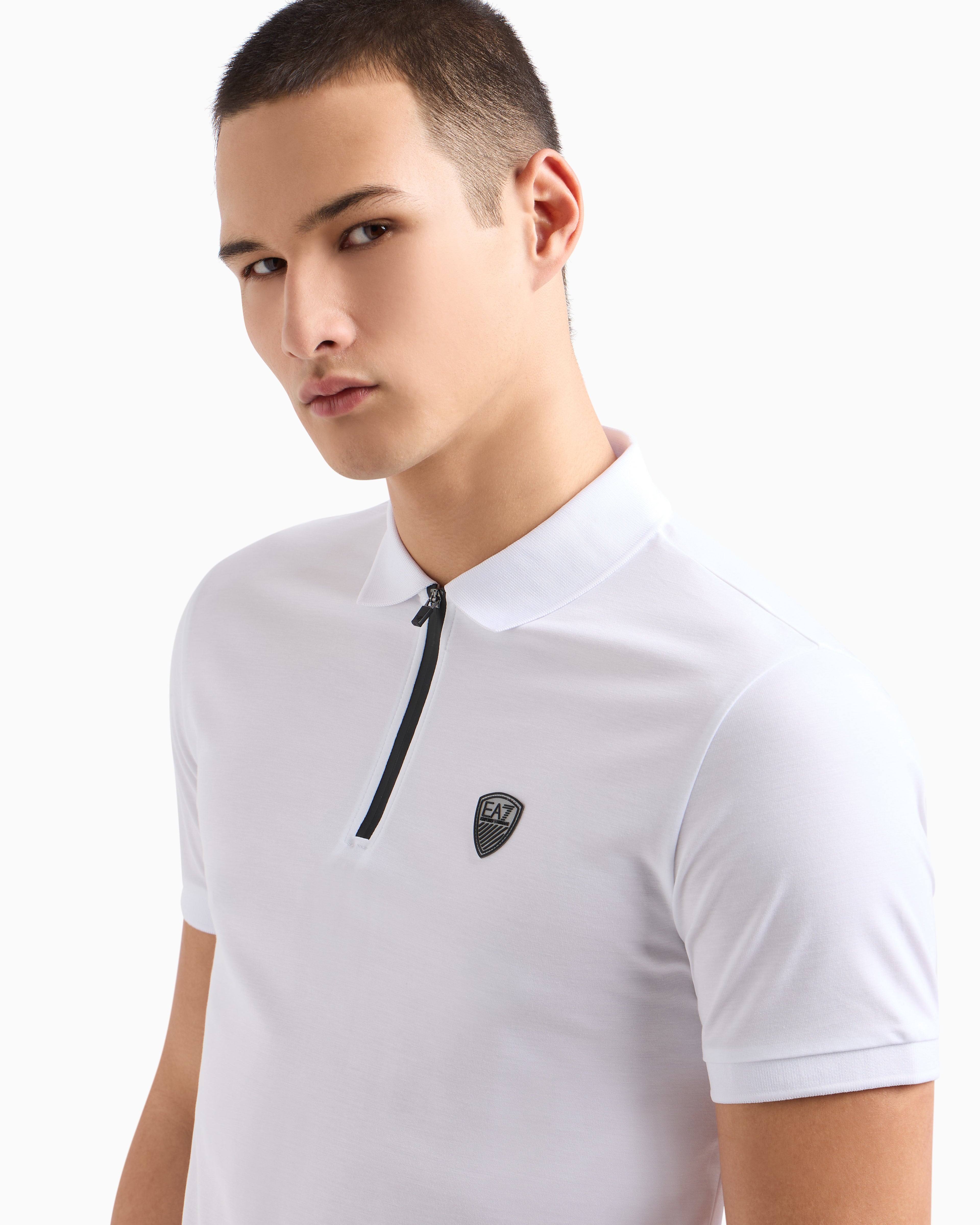 Mens Premium Shield Logo Polo