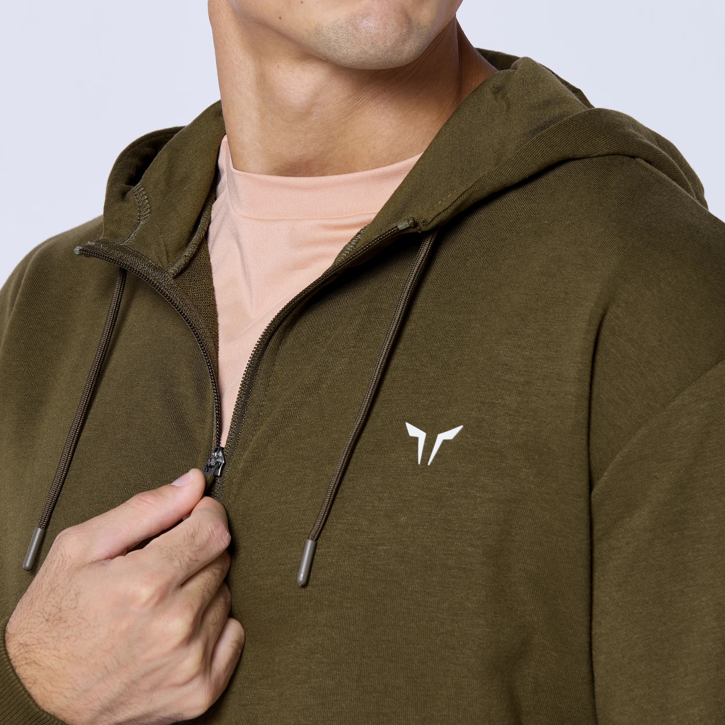 Mens Essential Zipped Hoodie