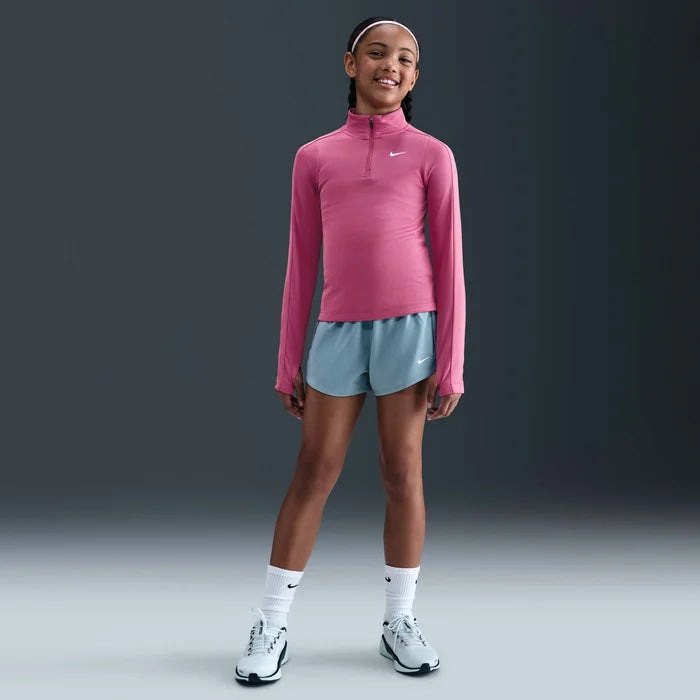 Junior Girls Dri Fit Long Sleeve Half Zip